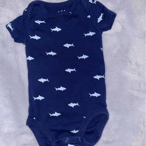 Shark infant onesie